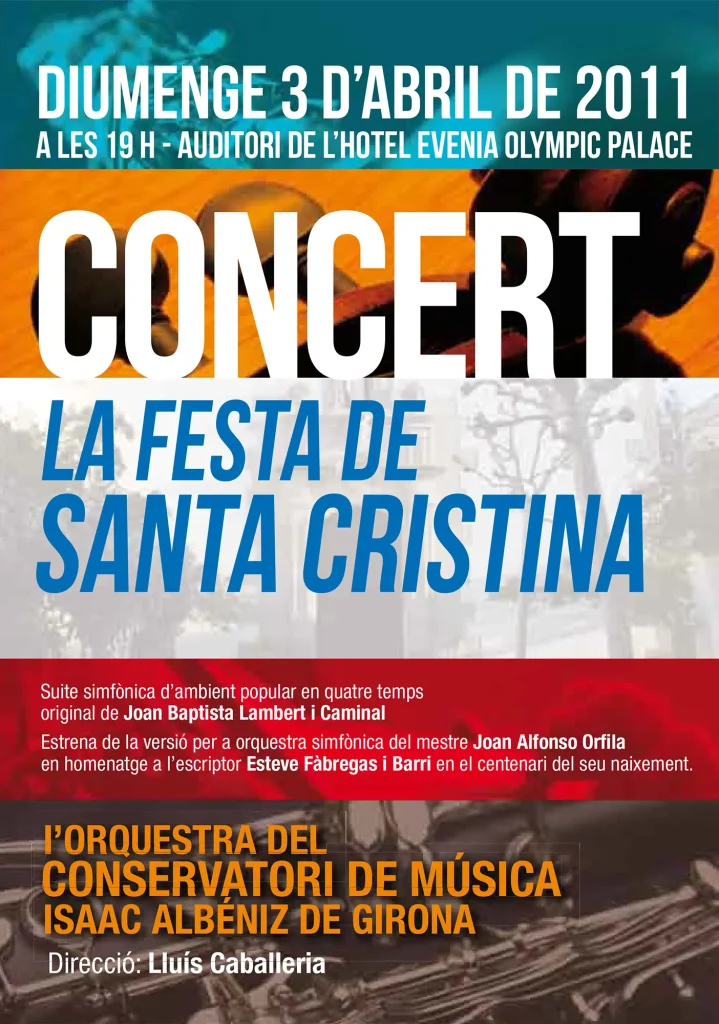 Cartell del concert de la suite simfònica l’any 2011